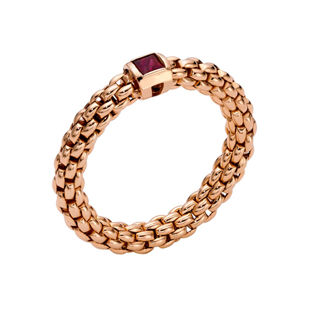 Souls 18ct Rose Gold Ring with a Ruby