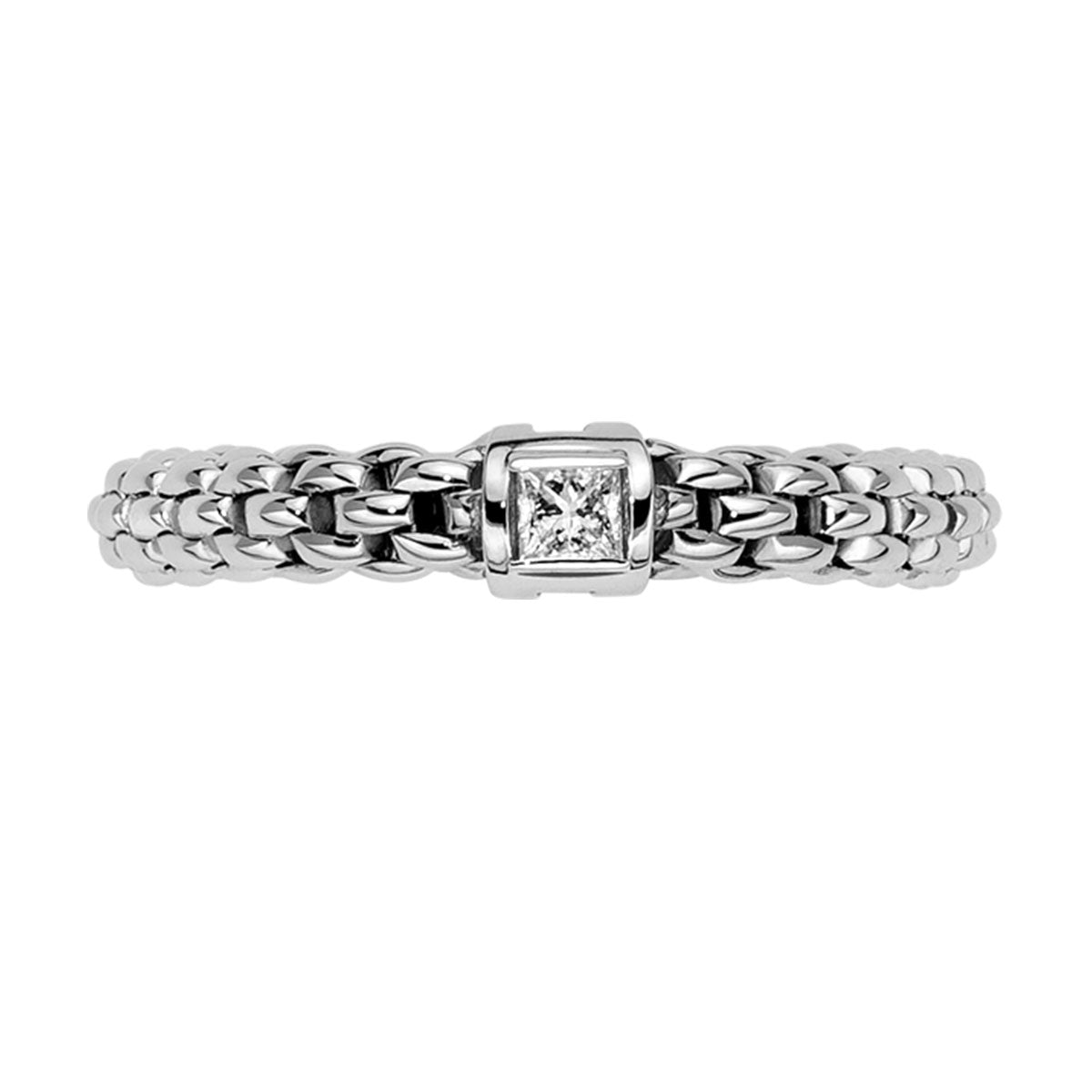 FOPE Souls 18ct White Gold Ring with a Diamond - Berry's Jewellers