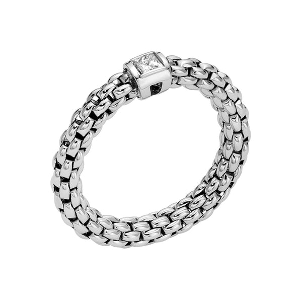 FOPE Souls 18ct White Gold Ring with a Diamond - Berry's Jewellers