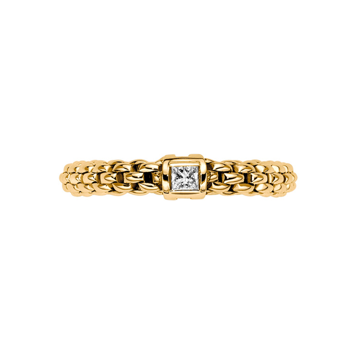 Souls 18ct Yellow Gold Ring with a Diamond