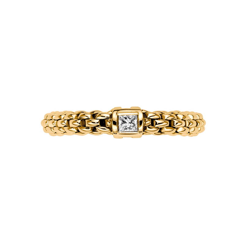 Souls 18ct Yellow Gold Ring with a Diamond