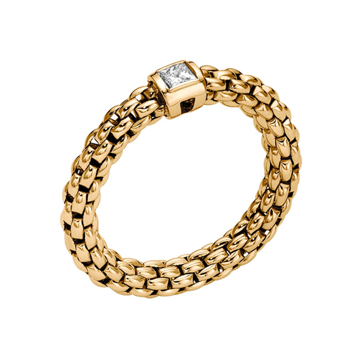 Souls 18ct Yellow Gold Ring with a Diamond