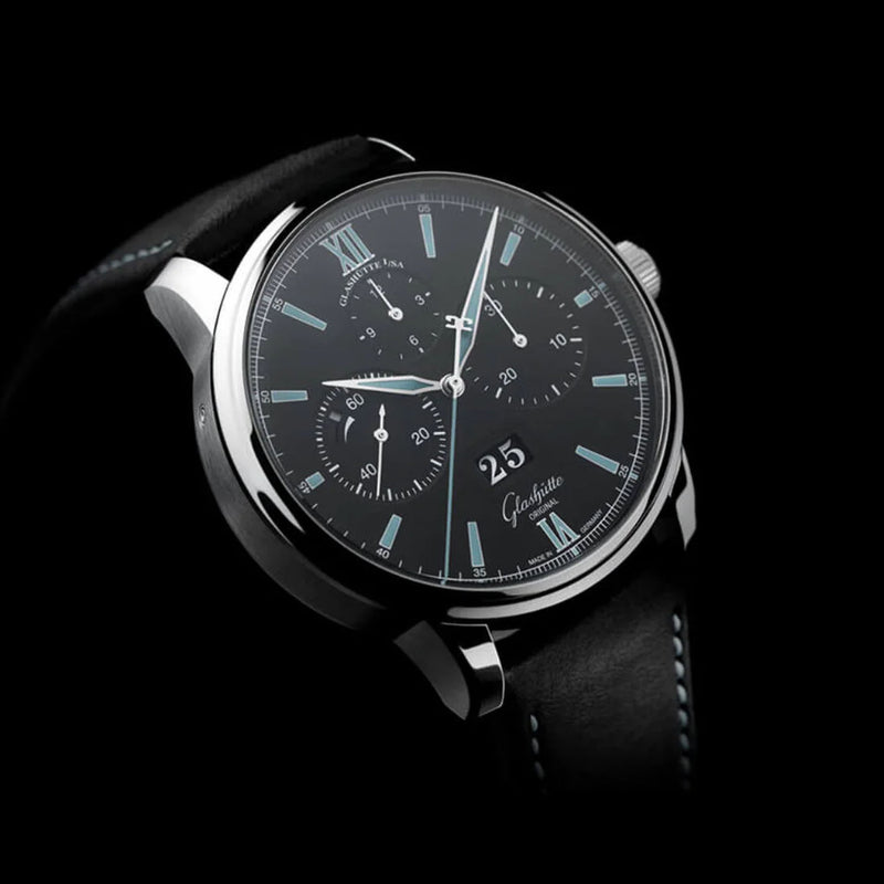 Senator 42mm Panorama Date Men's Strap Watch