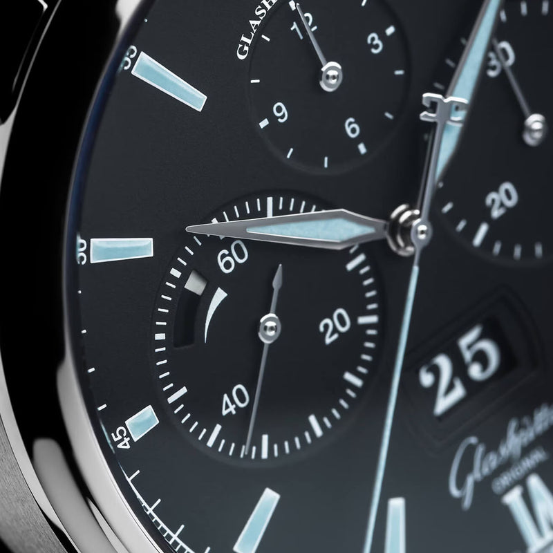 Senator 42mm Panorama Date Men's Strap Watch