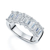 Berry's Platinum Emerald Cut Diamond Five Stone Dress Ring - Berry's Jewellers