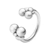 Moonlight Grapes Silver Open Ring