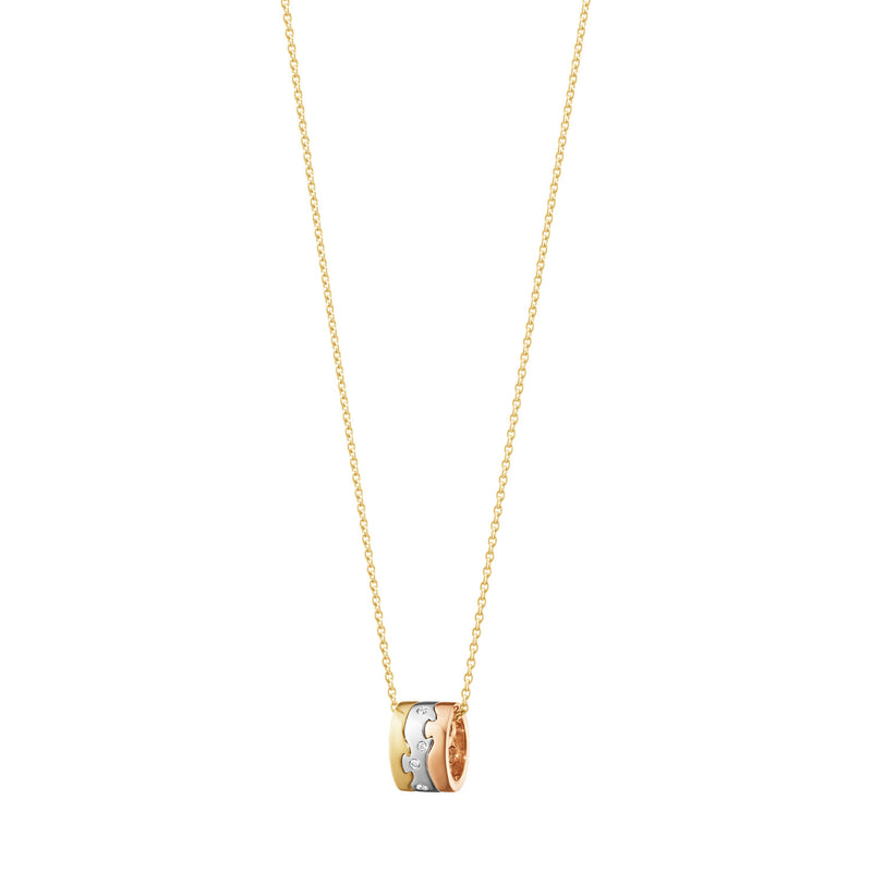 Georg Jensen Fusion 18ct Gold Diamond Set Pendant - Berry's Jewellers