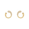 Georg Jensen Mercy 18ct Yellow Gold Diamond Set Earrings - Berry's Jewellers
