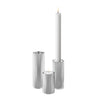 Georg Jensen Bernadotte Stainless Steel Set Of Three Candle Holders - Berry's Jewellers