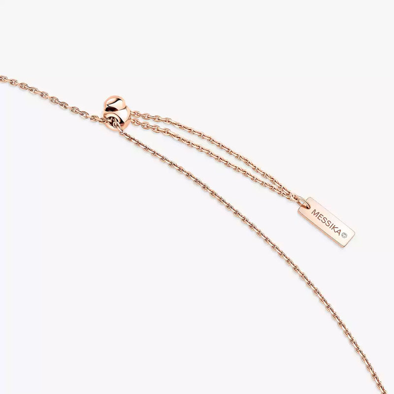 Move 10th PM 18ct Pink Gold Diamond Necklace