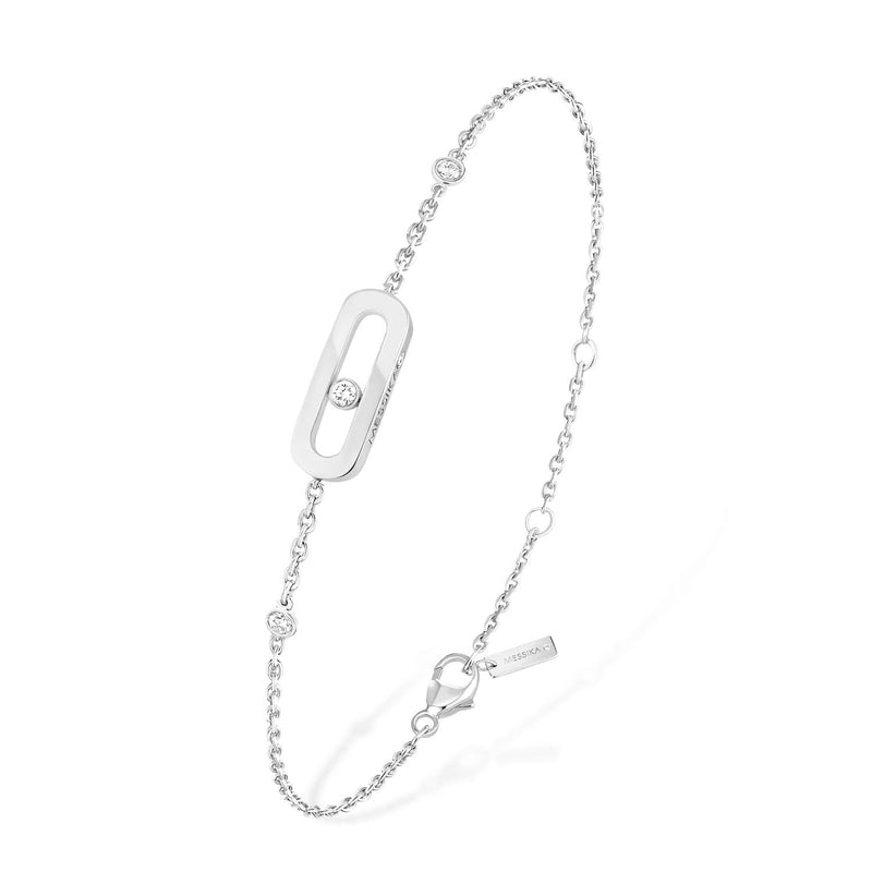 Messika Paris Move Uno 18ct White Gold Diamond Bracelet - Berry's Jewellers