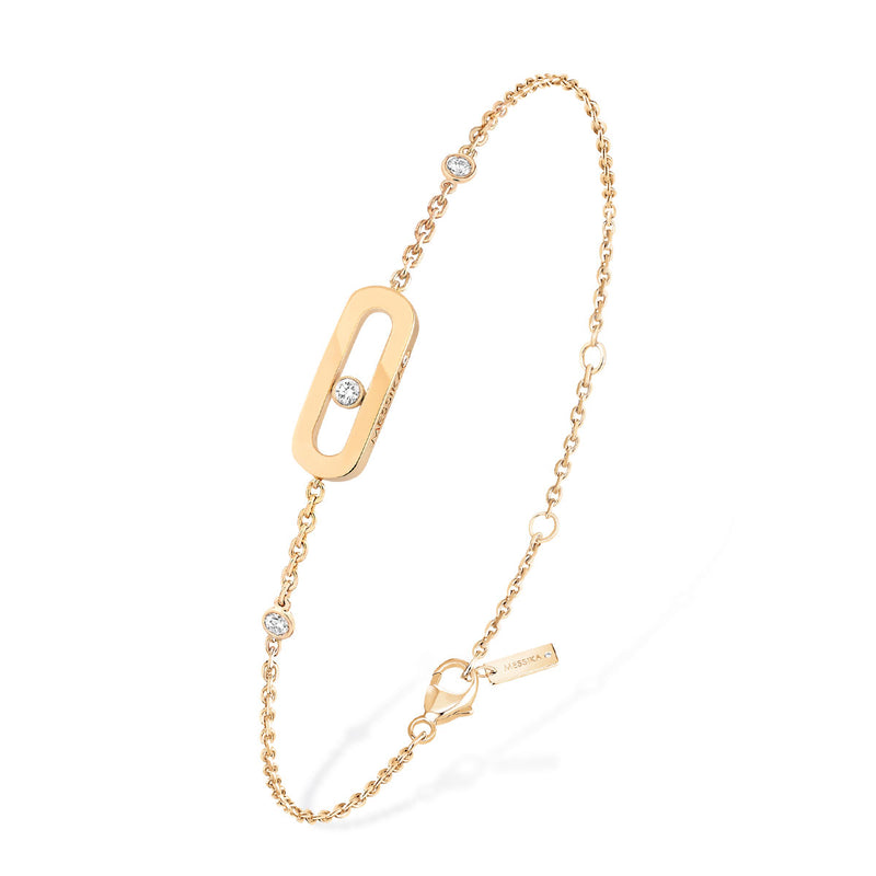 Messika Paris Move Uno 18ct Yellow Gold Diamond Bracelet - Berry's Jewellers