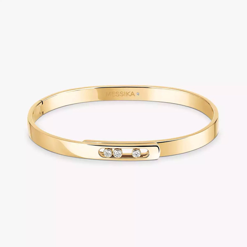 Move Noa 18ct Yellow Gold Diamond Set Bangle