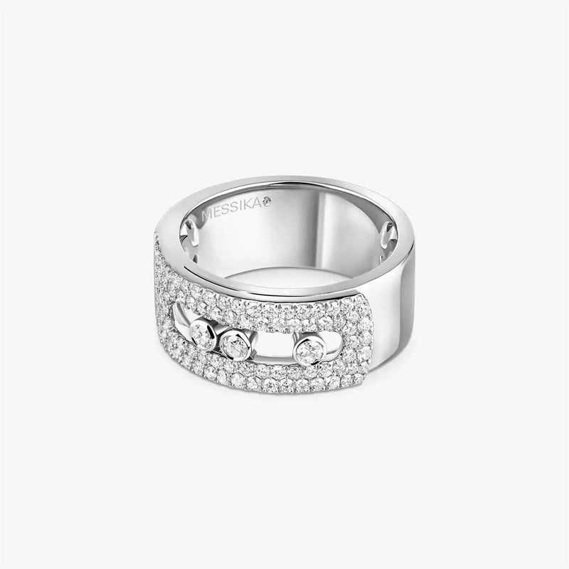 Move Noa Pave 18ct White Gold Diamond Ring