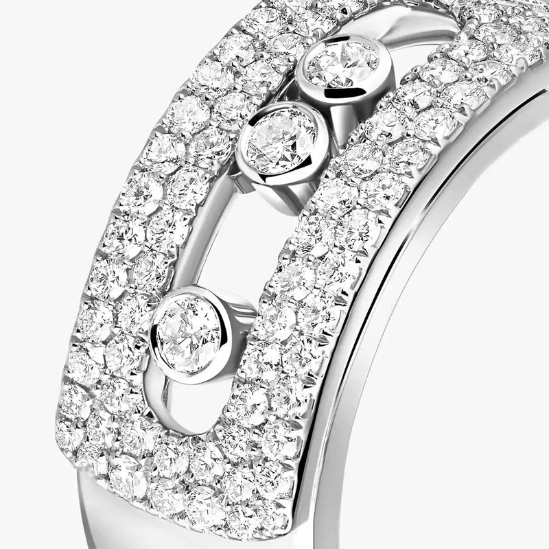 Move Noa Pave 18ct White Gold Diamond Ring