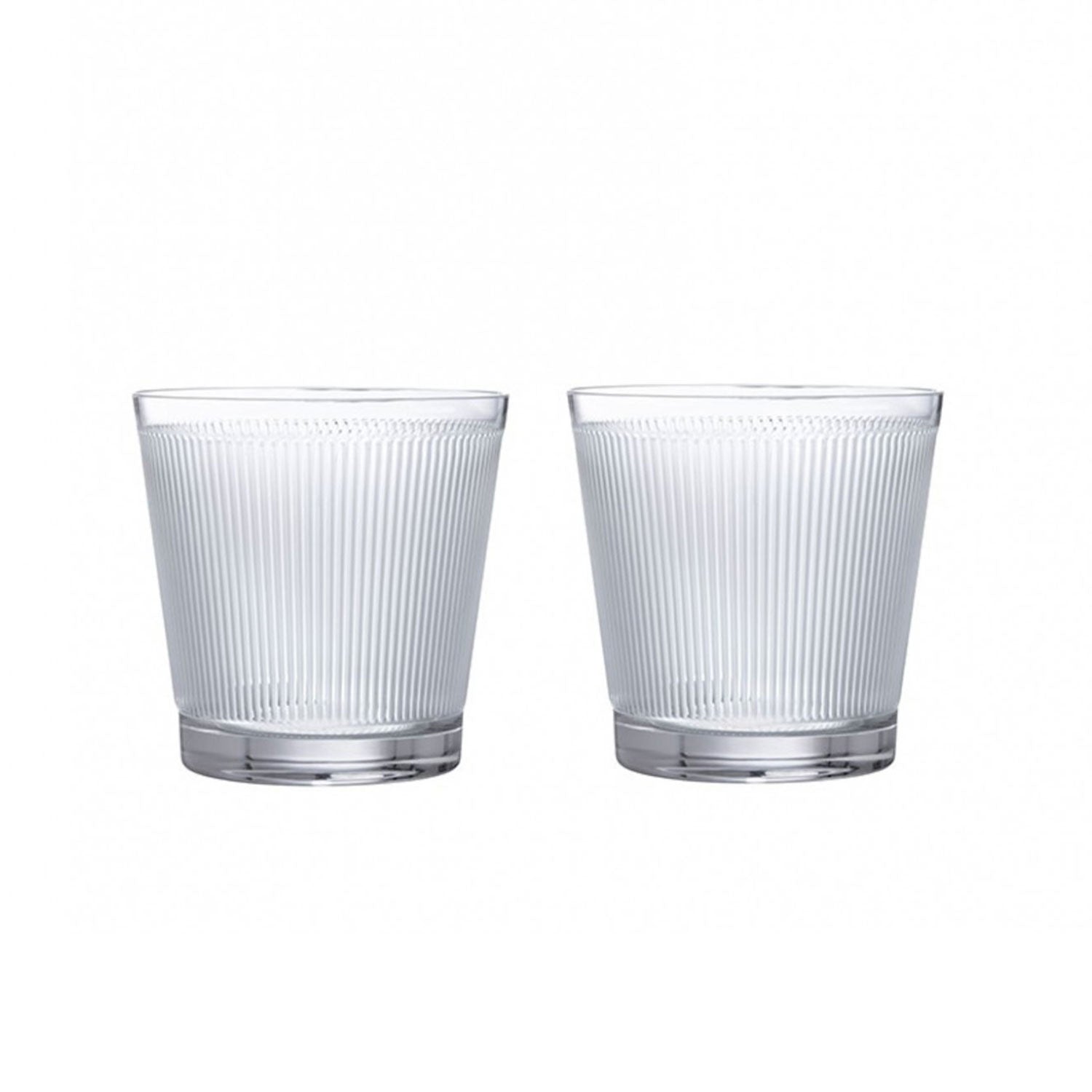 Set of Two Clear Crystal Wingen Tumblers