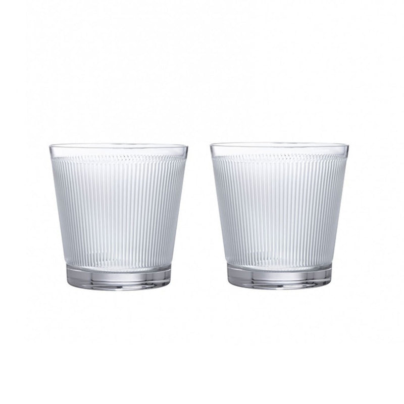 Set of Two Clear Crystal Wingen Tumblers