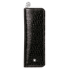 Meisterstuck Mocha Leather 2 Pen Pouch With Zip