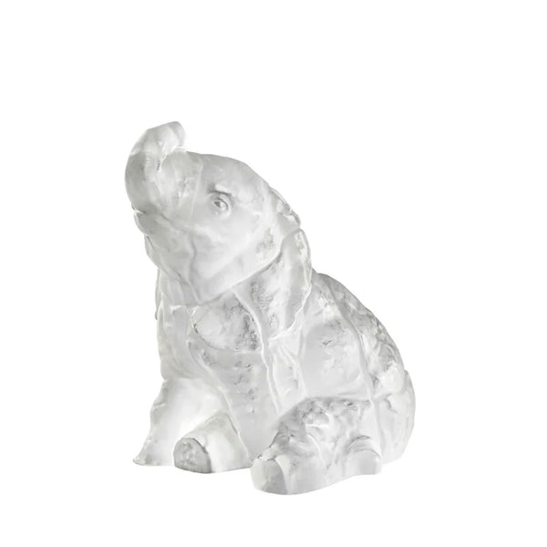 Lalique Baby Elephant Crystal Sculpture - Berry's Jewellers