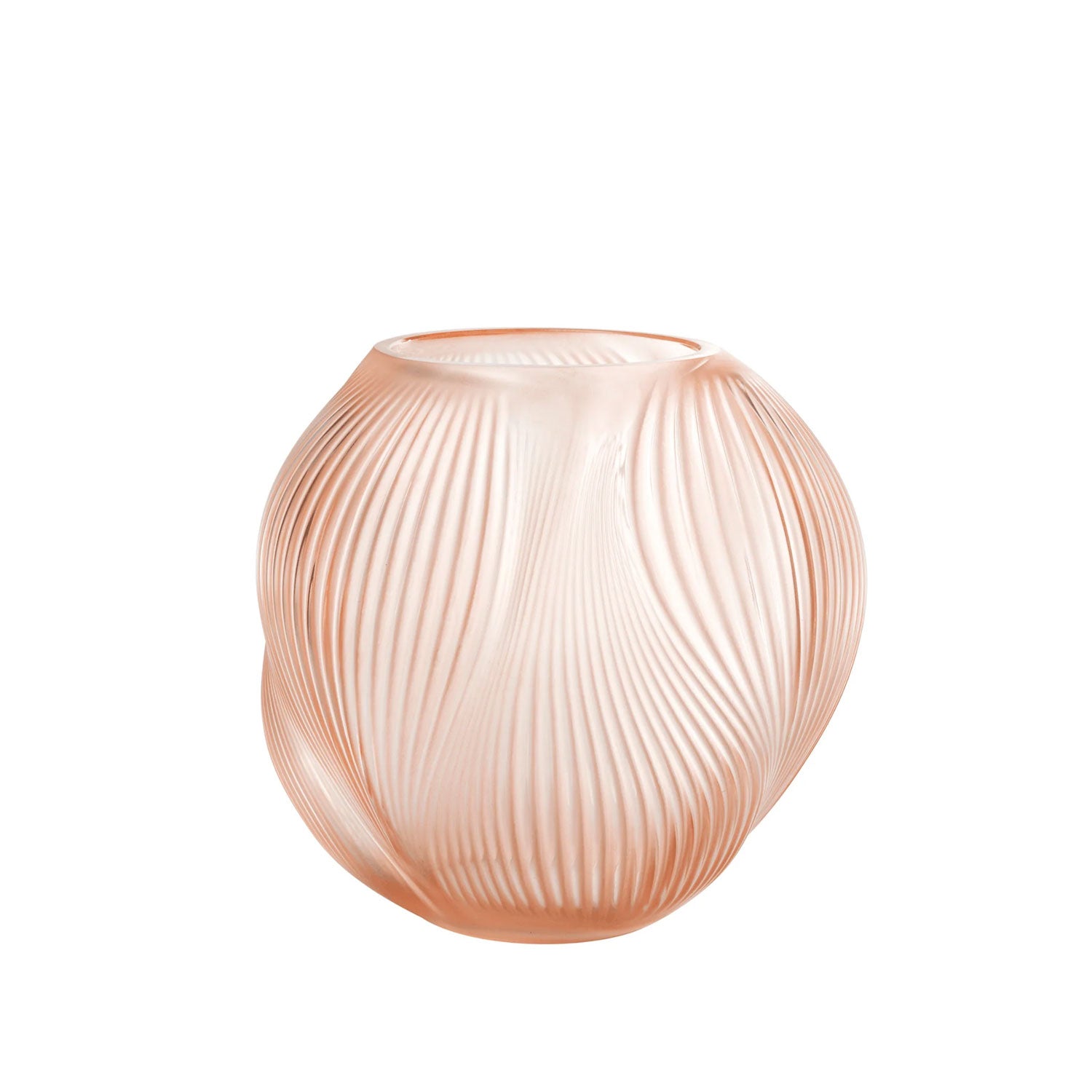 Alize Small Clear Coral Crystal Vase