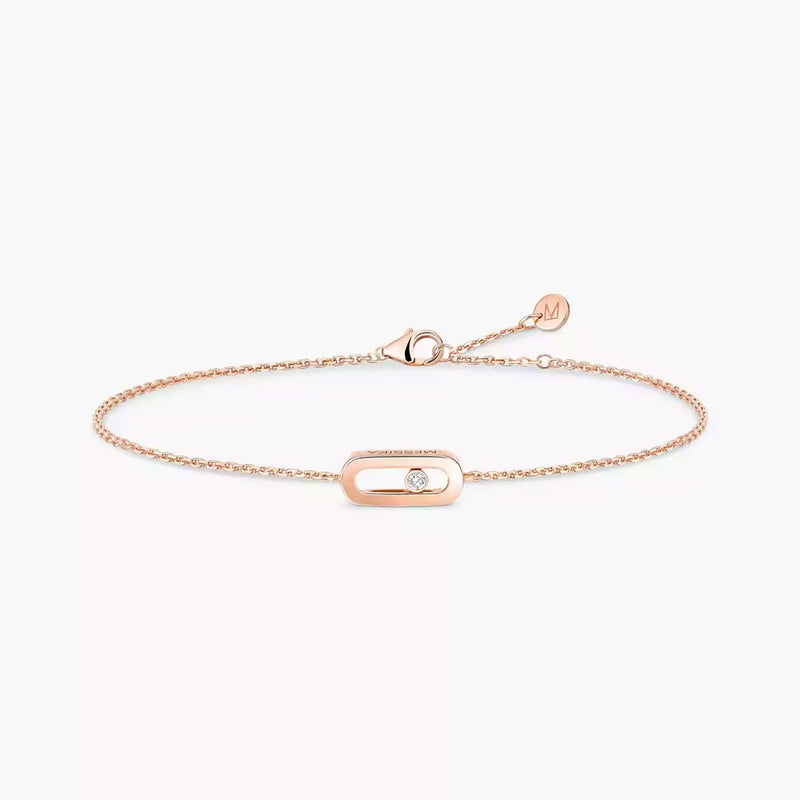 18ct Pink Gold Diamond Messika Cares Bracelet