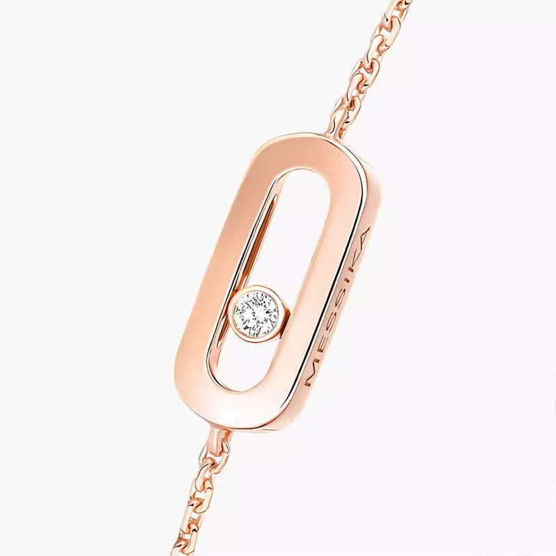 18ct Pink Gold Diamond Messika Cares Bracelet