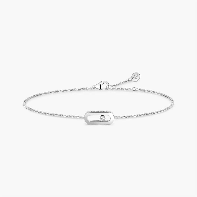 18ct White Gold Diamond Messika Cares Bracelet
