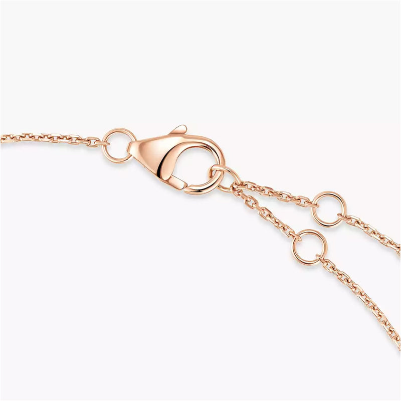 18ct Pink Gold Pave Diamond Set Messika Cares Bracelet