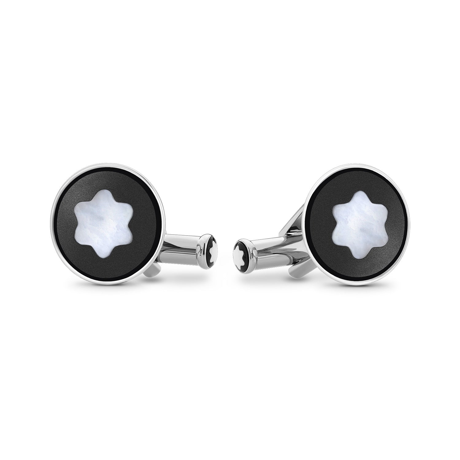 Cufflinks with Mother of Pearl Snowcap Emblem