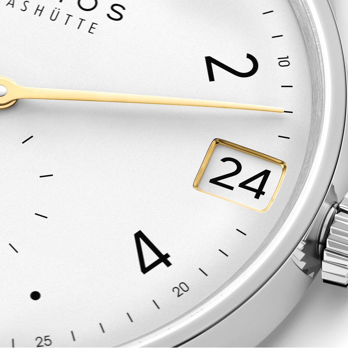 NOMOS Glashütte Nomos Minimatik 39mm Date Gold Automatic Strap Watch - Berry's Jewellers