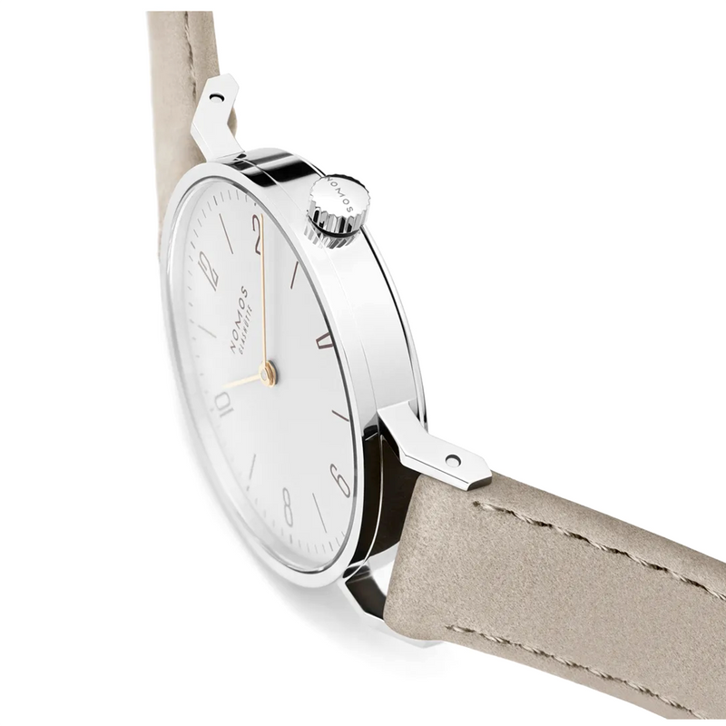 NOMOS Glashütte Tangente 33 Duo White Dial Manual-Wind Strap Watch - Berry's Jewellers