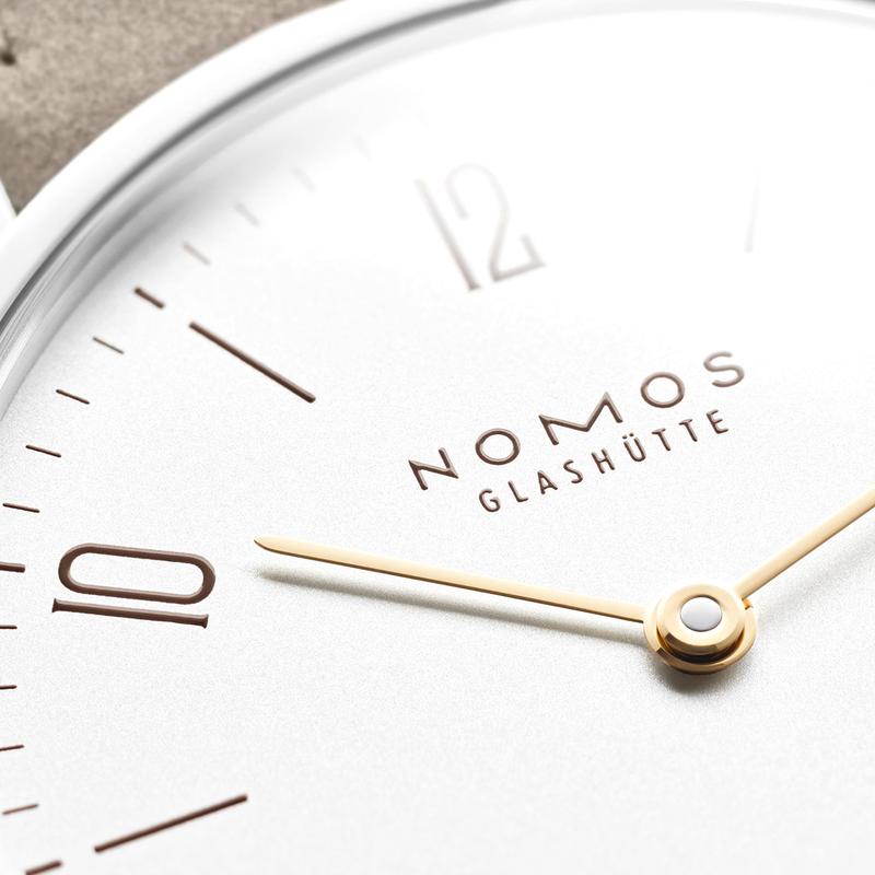 NOMOS Glashütte Tangente 33 Duo White Dial Manual-Wind Strap Watch - Berry's Jewellers