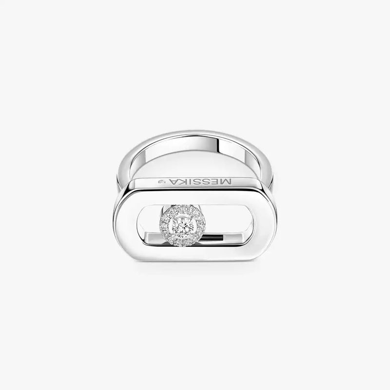 So Move 18ct White Gold Diamond Set Ring