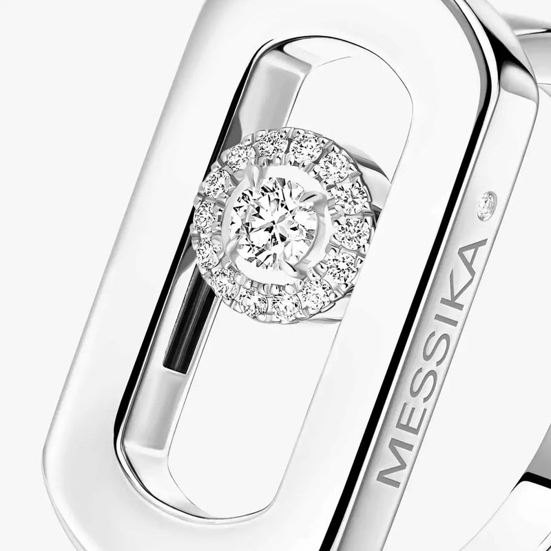 So Move 18ct White Gold Diamond Set Ring