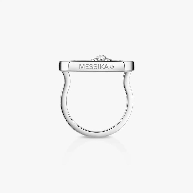 So Move 18ct White Gold Diamond Set Ring
