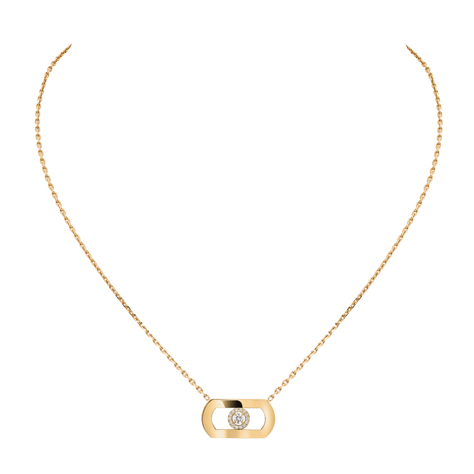 So Move 18ct Yellow Gold Diamond Set Necklace