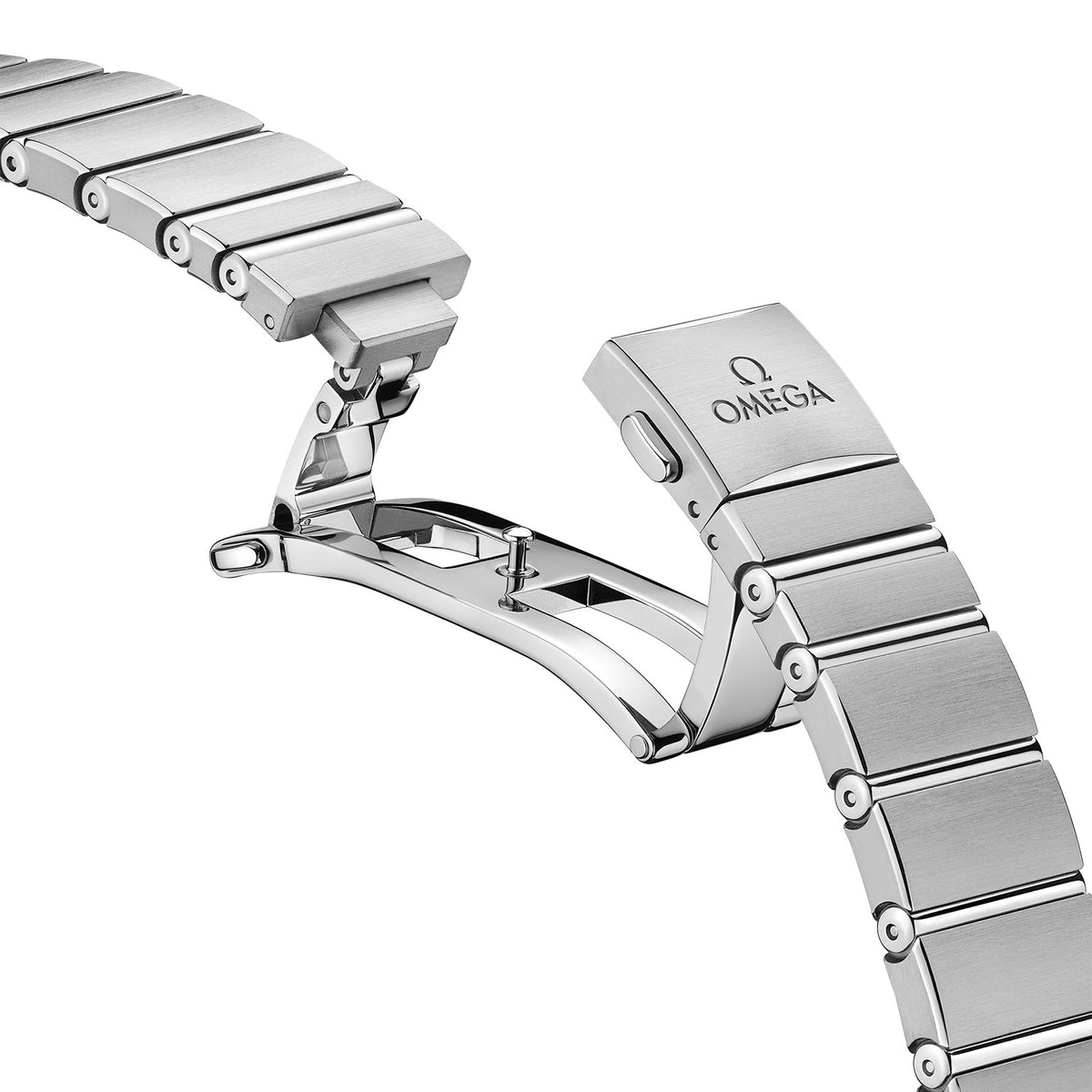 OMEGA Constellation 28mm Purple Diamond Dial Ladies Bracelet Watch - Berry's Jewellers