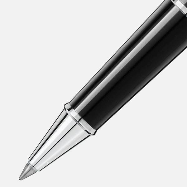 Montblanc Meisterstuck Doue Geometry Platinum Finish Roller Ball Pen - Berry's Jewellers
