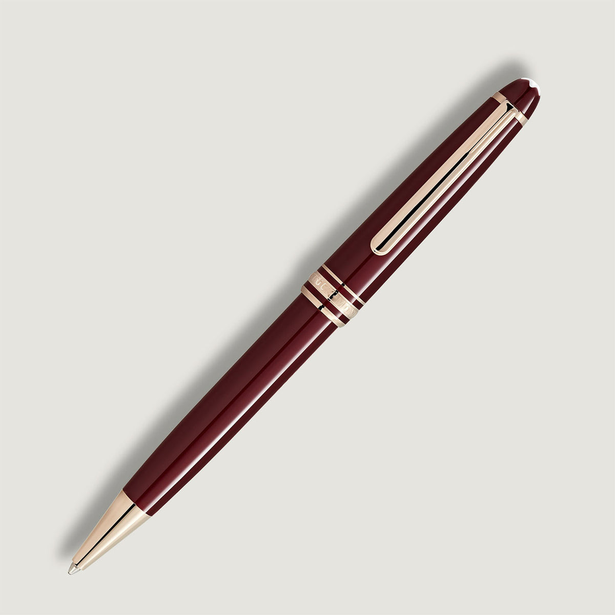 Montblanc Meisterstück Burgundy Red Classique Ballpoint Pen - Berry's Jewellers