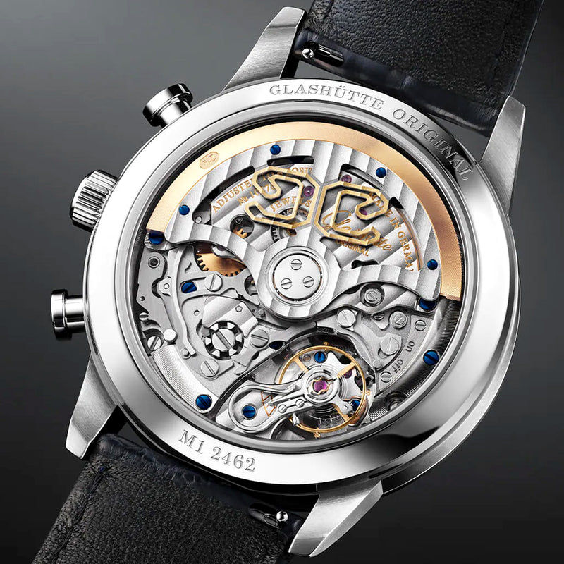 Senator Chronograph 41mm Steel Blue Strap Automatic Watch