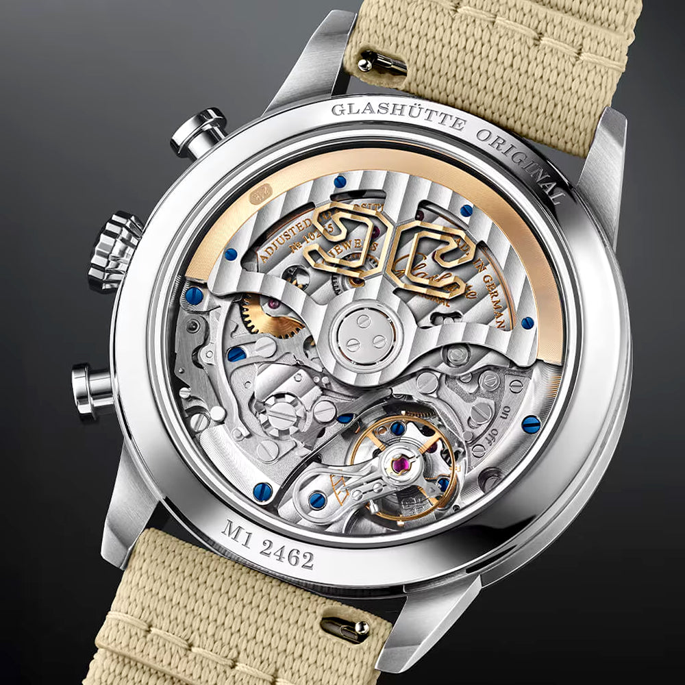 Senator Chronograph Navigator 41mm Beige Strap Automatic Watch