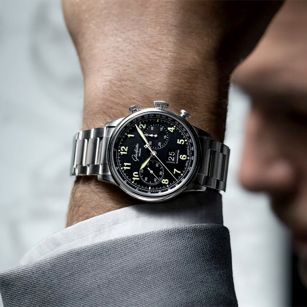 Senator Chronograph Navigator 41mm Steel Bracelet Automatic Watch