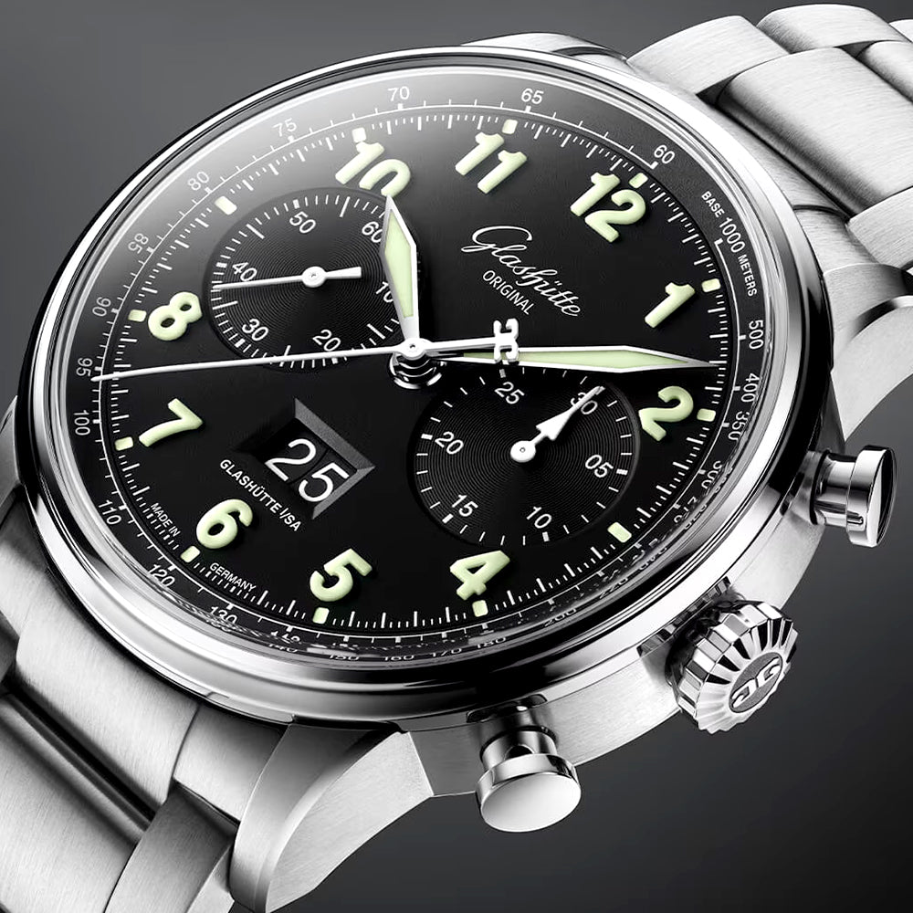 Senator Chronograph Navigator 41mm Steel Bracelet Automatic Watch