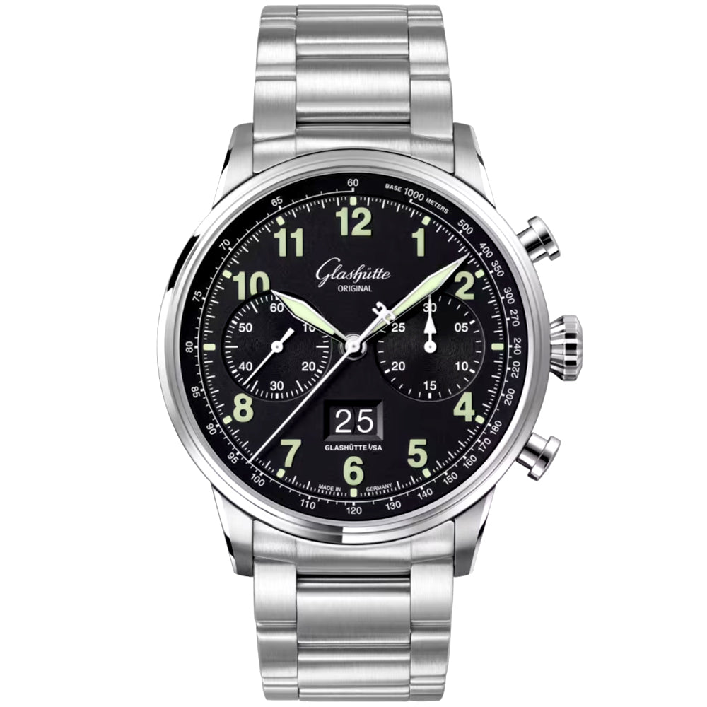 Senator Chronograph Navigator 41mm Steel Bracelet Automatic Watch