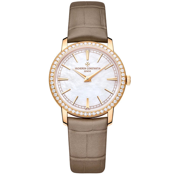 Vacheron Constantin Traditionnelle Manual-Winding 33mm 18ct Pink Gold Diamond Set Watch - Berry's Jewellers