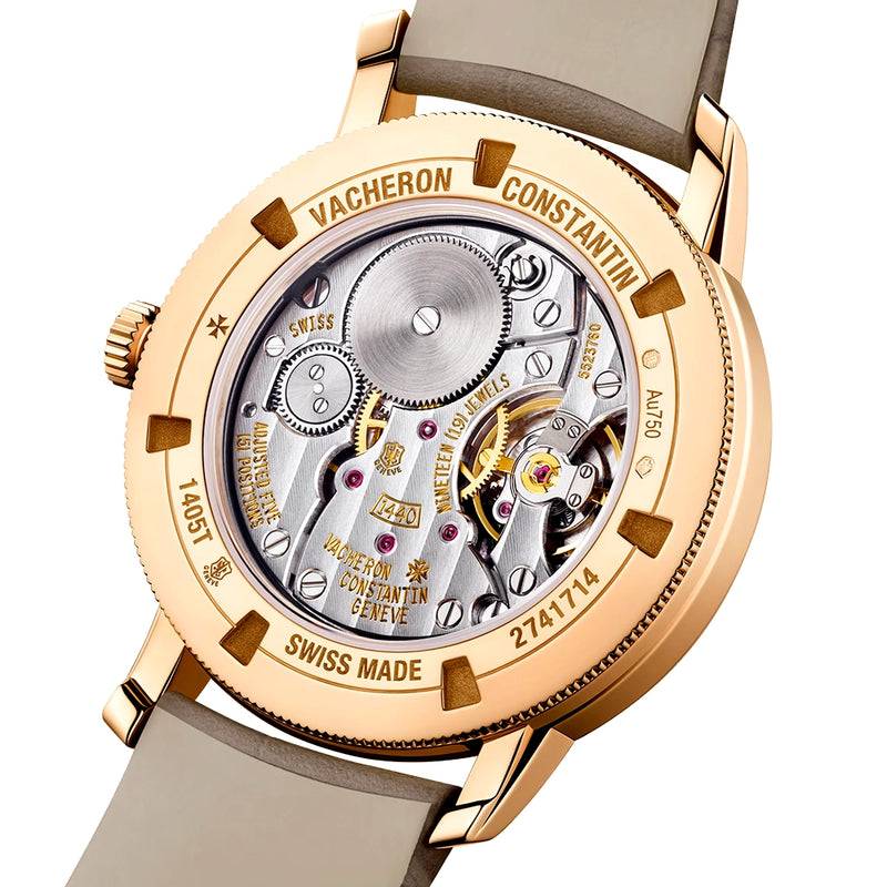 Vacheron Constantin Traditionnelle Manual-Winding 33mm 18ct Pink Gold Diamond Set Watch - Berry's Jewellers