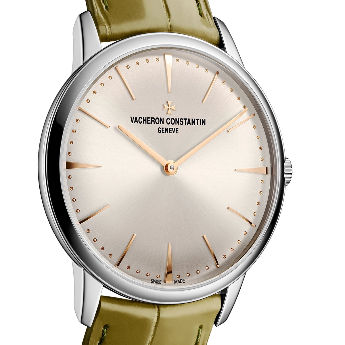Vacheron Constantin Patrimony Manual-Winding 39mm 18ct White Gold Silver Dial Watch - Berry's Jewellers