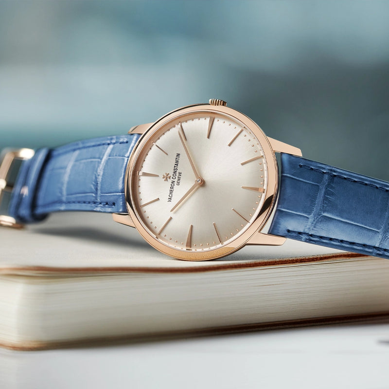 Vacheron Constantin Patrimony Manual-Winding 39mm 18ct Pink Gold Silver Dial Watch - Berry's Jewellers