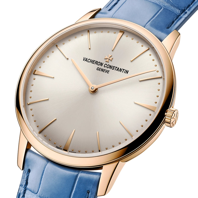 Vacheron Constantin Patrimony Manual-Winding 39mm 18ct Pink Gold Silver Dial Watch - Berry's Jewellers