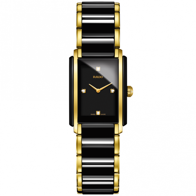 Integral Small Black Ceramic & Yellow Gold PVD Watch
